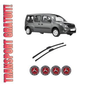 Set stergatoare auto MERCEDES-BENZ CITAN MPV (W415) din 2012-2021, pentru parbriz auto, 2 bucati, Bosch Aerotwin Retrofit, din cauciuc siliconat rezistent, 4 Stickere Auto MERCEDES-BENZ