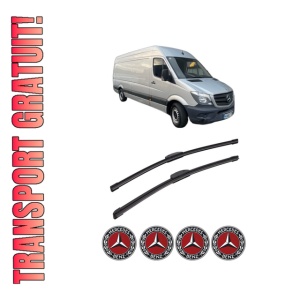 Set stergatoare auto MERCEDES-BENZ SPRINTER CLASSIC 3,5-t Van (B909) din 2013-2017, pentru parbriz auto, 2 bucati, Bosch Aerotwin Retrofit, din cauciuc siliconat rezistent, 4 Stickere Auto MERCEDES-BENZ