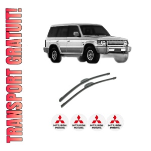 Set stergatoare auto MITSUBISHI PAJERO II (V3_W) din 2000-2007, pentru parbriz auto, 2 bucati, Bosch Aerotwin Retrofit, din cauciuc siliconat rezistent, 4 Stickere Auto MITSUBISHI