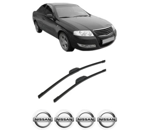 Set stergatoare auto NISSAN ALMERA Classic (B10) din 2006, pentru parbriz auto, 2 bucati, Bosch Aerotwin Retrofit, din cauciuc siliconat rezistent, 4 Stickere Auto NISSAN - Img 2