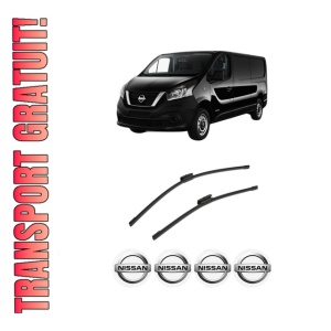Set stergatoare auto NISSAN NV300 Kombi (X82) din 2016-2021, pentru parbriz auto, 2 bucati, Bosch Aerotwin Multi, din cauciuc siliconat rezistent, 4 Stickere Auto NISSAN