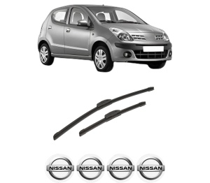 Set stergatoare auto NISSAN PIXO (UA0) din 2009, pentru parbriz auto, 2 bucati, Bosch Aerotwin Retrofit, din cauciuc siliconat rezistent, 4 Stickere Auto NISSAN - Img 2