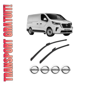 Set stergatoare auto NISSAN PRIMASTAR Van (X82) din 2021, pentru parbriz auto, 2 bucati, Bosch Aerotwin Multi, din cauciuc siliconat rezistent, 4 Stickere Auto NISSAN