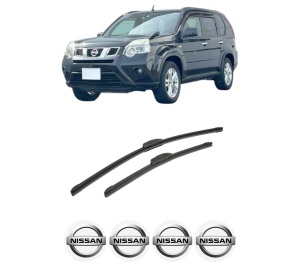 Set stergatoare auto NISSAN X-TRAIL VAN (T31) din 2011-2014, pentru parbriz auto, 2 bucati, Bosch Aerotwin Retrofit, din cauciuc siliconat rezistent, 4 Stickere Auto NISSAN - Img 2