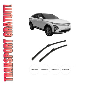 Set stergatoare auto OMODA C5 din 2023, pentru parbriz auto, 2 bucati, Bosch Aerotwin, din cauciuc siliconat rezistent, 4 Stickere Auto OMODA