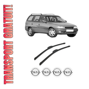 Set stergatoare auto OPEL ASTRA F CLASSIC Estate (T92) din 1998-2005, pentru parbriz auto, 2 bucati, Bosch Aerotwin Retrofit, din cauciuc siliconat rezistent, 4 Stickere Auto OPEL
