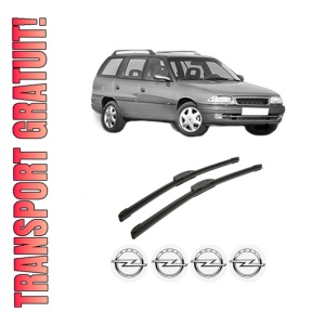 Set stergatoare auto OPEL ASTRA F CLASSIC Estate (T92) din 1998-2005, pentru parbriz auto, 2 bucati, Bosch Aerotwin Retrofit, din cauciuc siliconat rezistent, 4 Stickere Auto OPEL