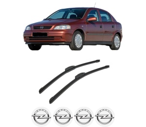 Set stergatoare auto OPEL ASTRA G CLASSIC (T98) din 2004-2009, pentru parbriz auto, 2 bucati, Bosch Aerotwin Retrofit, din cauciuc siliconat rezistent, 4 Stickere Auto OPEL - Img 2