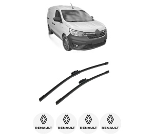 Set stergatoare auto RENAULT EXPRESS Box Body/MPV din 2021, pentru parbriz auto, 2 bucati, Bosch Aerotwin, din cauciuc siliconat rezistent, 4 Stickere Auto RENAULT - Img 2