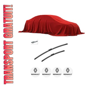 Set stergatoare auto RENAULT GRAND KANGOO III MPV din 2024, pentru parbriz auto, 2 bucati, Bosch Aerotwin, din cauciuc siliconat rezistent, 4 Stickere Auto RENAULT