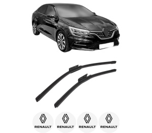 Set stergatoare auto RENAULT MEGANE IV Saloon din 2016-2019, pentru parbriz auto, 2 bucati, Bosch Aerotwin, din cauciuc siliconat rezistent, 4 Stickere Auto RENAULT - Img 2