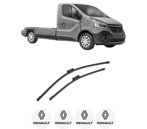 Set stergatoare auto RENAULT TRAFIC III Platform/Chassis (EG_) din 2014-2023, pentru parbriz auto, 2 bucati, Bosch Aerotwin, din cauciuc siliconat rezistent, 4 Stickere Auto RENAULT - Img 2