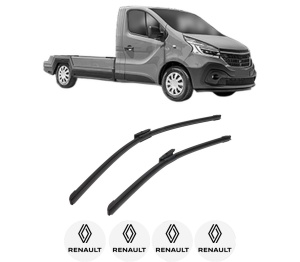 Set stergatoare auto RENAULT TRAFIC III Platform/Chassis (EG_) din 2014-2023, pentru parbriz auto, 2 bucati, Bosch Aerotwin Multi, din cauciuc siliconat rezistent, 4 Stickere Auto RENAULT - Img 2