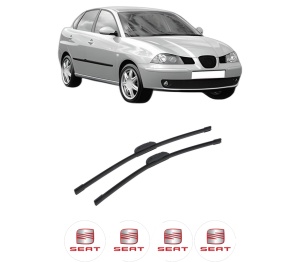 Set stergatoare auto SEAT CORDOBA (6L2) din 2002-2009, pentru parbriz auto, 2 bucati, Bosch Aerotwin Retrofit, din cauciuc siliconat rezistent, 4 Stickere Auto SEAT - Img 2