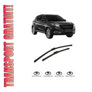 Set stergatoare auto SERES 3 din 2020, pentru parbriz auto, 2 bucati, Bosch Aerotwin, din cauciuc siliconat rezistent, 4 Stickere Auto SERES