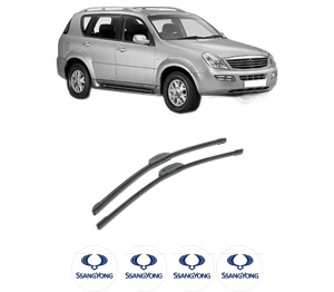 Set stergatoare auto SSANGYONG REXTON / REXTON II (GAB_) din 2002-2013, pentru parbriz auto, 2 bucati, Bosch Aerotwin Retrofit, din cauciuc siliconat rezistent, 4 Stickere Auto SSANGYONG - Img 2