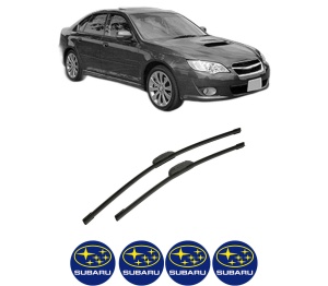 Set stergatoare auto SUBARU LEGACY IV (BL) din 2003-2009, pentru parbriz auto, 2 bucati, Bosch Aerotwin Retrofit, din cauciuc siliconat rezistent, 4 Stickere Auto SUBARU - Img 2