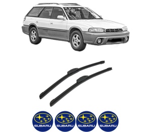 Set stergatoare auto SUBARU LEGACY OUTBACK (BG) din 1996-1999, pentru parbriz auto, 2 bucati, Bosch Aerotwin Retrofit, din cauciuc siliconat rezistent, 4 Stickere Auto SUBARU - Img 2