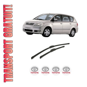 Set stergatoare auto TOYOTA AVENSIS VERSO (_M2_) din 2001-2010, pentru parbriz auto, 2 bucati, Bosch Aerotwin Retrofit, din cauciuc siliconat rezistent, 4 Stickere Auto TOYOTA