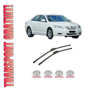Set stergatoare auto TOYOTA CAMRY Saloon (_V4_) din 2006-2014, pentru parbriz auto, 2 bucati, Bosch Aerotwin Retrofit, din cauciuc siliconat rezistent, 4 Stickere Auto TOYOTA