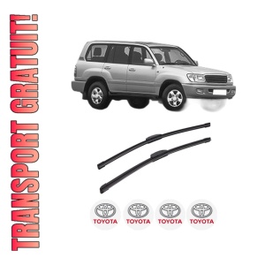 Set stergatoare auto TOYOTA LAND CRUISER 100 (_J1_) din 1998-2007, pentru parbriz auto, 2 bucati, Bosch Aerotwin Retrofit, din cauciuc siliconat rezistent, 4 Stickere Auto TOYOTA