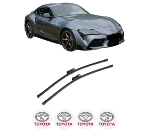 Set stergatoare auto TOYOTA SUPRA (DB_) din 2019, pentru parbriz auto, 2 bucati, Bosch Aerotwin, din cauciuc siliconat rezistent, 4 Stickere Auto TOYOTA - Img 2
