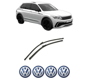 Set stergatoare auto Volkswagen TIGUAN (CT1) din 2023-2024, pentru parbriz auto, 2 bucati, Bosch Aerotwin, din cauciuc siliconat rezistent, 4 Stickere Auto Volkswagen - Img 2