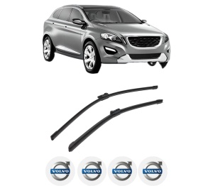 Set stergatoare auto VOLVO XC60 I SUV (156) din 2008-2017, pentru parbriz auto, 2 bucati, Bosch Aerotwin, din cauciuc siliconat rezistent, 4 Stickere Auto VOLVO - Img 2
