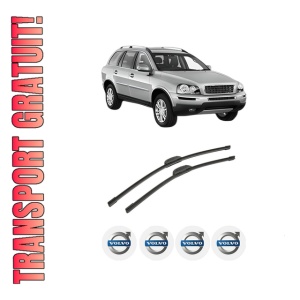 Set stergatoare auto VOLVO XC90 I (275) din 2002-2014, pentru parbriz auto, 2 bucati, Bosch Aerotwin Retrofit, din cauciuc siliconat rezistent, 4 Stickere Auto VOLVO