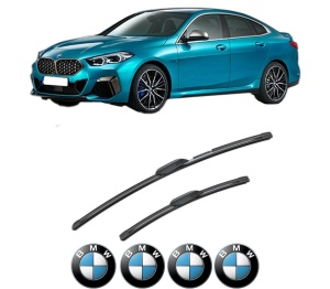 Set stergatoare BMW Seria 2 Gran Coupe (F44) din 2019-2021, pentru parbriz auto, 2 bucati, Bosch 0, din cauciuc siliconat rezistent, 4 Stickere Auto BMW Seria v49132