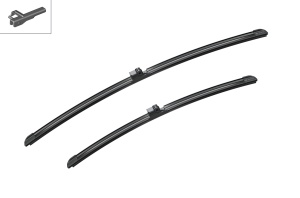 Set stergatoare BMW Seria 4 Convertible (G23, G83) din 2020-2024, pentru parbriz auto, 2 bucati, Bosch Aerotwin, din cauciuc siliconat rezistent, 4 Stickere Auto BMW Seria v56297