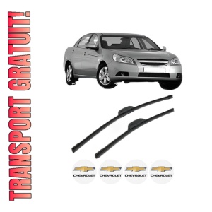 Set stergatoare CHEVROLET EPICA (KL1_) din 2005-2007, pentru parbriz auto, 2 bucati, Bosch Aerotwin Retrofit, din cauciuc siliconat rezistent, 4 Stickere Auto CHEVROLET