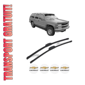 Set stergatoare CHEVROLET SUBURBAN din 2000-2006, pentru parbriz auto, 2 bucati, Bosch Aerotwin Retrofit, din cauciuc siliconat rezistent, 4 Stickere Auto CHEVROLET