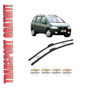 Set stergatoare CHEVROLET ZAFIRA (F75) din 2001, pentru parbriz auto, 2 bucati, Bosch Aerotwin Retrofit, din cauciuc siliconat rezistent, 4 Stickere Auto CHEVROLET