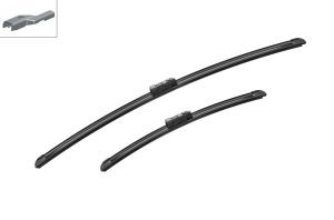 Set stergatoare CITROEN BERLINGO MULTISPACE (B9) din 2008-2021, pentru parbriz auto, 2 bucati, Bosch Aerotwin, din cauciuc siliconat rezistent, 4 Stickere Auto CITROEN v55038