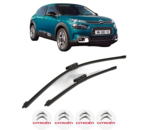 Set stergatoare CITROEN C4 CACTUS Van (0B_, 0P_) din 2019, pentru parbriz auto, 2 bucati, Bosch Aerotwin, din cauciuc siliconat rezistent, 4 Stickere Auto CITROEN v50042