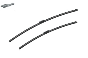 Set stergatoare CITROEN GRAND C4 SPACETOURER (3A_, 3E_) din 2018-2019, pentru parbriz auto, 2 bucati, Bosch Aerotwin, din cauciuc siliconat rezistent, 4 Stickere Auto CITROEN v54402
