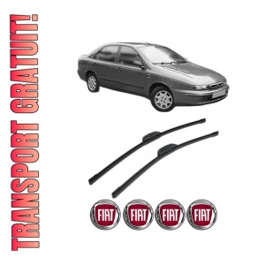Set stergatoare FIAT MAREA (185_) din 1996-2001, pentru parbriz auto, 2 bucati, Bosch Aerotwin Retrofit, din cauciuc siliconat rezistent, 4 Stickere Auto FIAT