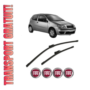 Set stergatoare FIAT PUNTO (188_) din 1999-2010, pentru parbriz auto, 2 bucati, Bosch Aerotwin Multi, din cauciuc siliconat rezistent, 4 Stickere Auto FIAT