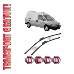 Set stergatoare FIAT SCUDO Van (220_) din 1996-2002, pentru parbriz auto, 2 bucati, Bosch Aerotwin Retrofit, din cauciuc siliconat rezistent, 4 Stickere Auto FIAT