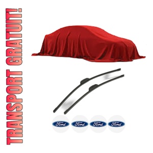 Set stergatoare FORD TRANSIT TOURNEO Bus (FC_ _) din 2000-2002, pentru parbriz auto, 2 bucati, Bosch Aerotwin Retrofit, din cauciuc siliconat rezistent, 4 Stickere Auto FORD