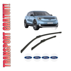 Set stergatoare FORD USA EXPLORER (CX740) din 2024, pentru parbriz auto, 2 bucati, Bosch Aerotwin, din cauciuc siliconat rezistent, 4 Stickere Auto FORD USA