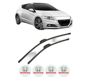 Set stergatoare HONDA CR-Z (ZF) din 2010-2013, pentru parbriz auto, 2 bucati, Bosch Aerotwin Retrofit, din cauciuc siliconat rezistent, 4 Stickere Auto HONDA v52522