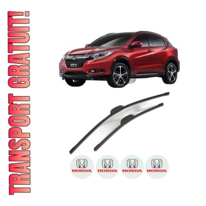 Set stergatoare HONDA HR-V (RU) din 2015, pentru parbriz auto, 2 bucati, Bosch Aerotwin Retrofit, din cauciuc siliconat rezistent, 4 Stickere Auto HONDA