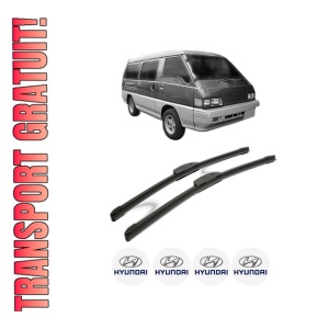 Set stergatoare HYUNDAI GRACE Bus din 1998, pentru parbriz auto, 2 bucati, Bosch Aerotwin Retrofit, din cauciuc siliconat rezistent, 4 Stickere Auto HYUNDAI