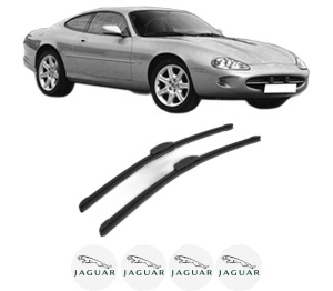 Set stergatoare JAGUAR XK 8 Coupe (X100) din 1996-2005, pentru parbriz auto, 2 bucati, Bosch Aerotwin Retrofit, din cauciuc siliconat rezistent, 4 Stickere Auto JAGUAR v47547