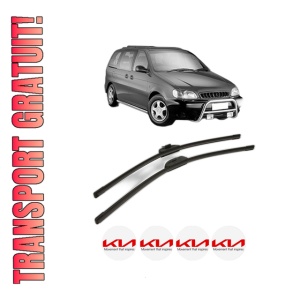 Set stergatoare KIA CARNIVAL II (GQ) din 2001-2006, pentru parbriz auto, 2 bucati, Bosch Aerotwin Retro Truck, din cauciuc siliconat rezistent, 4 Stickere Auto KIA