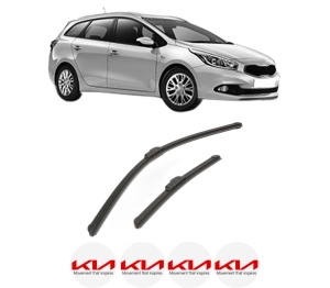 Set stergatoare KIA CEE'D Sportswagon (JD) din 2012-2015, pentru parbriz auto, 2 bucati, Bosch Aerotwin Retrofit, din cauciuc siliconat rezistent, 4 Stickere Auto KIA v53487
