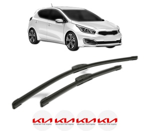 Set stergatoare KIA CEED Hatchback Van (CD) din 2018-2020, pentru parbriz auto, 2 bucati, Bosch Aerotwin Retrofit, din cauciuc siliconat rezistent, 4 Stickere Auto KIA v44677
