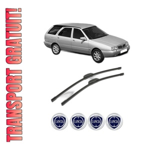 Set stergatoare LANCIA KAPPA SW (838_) din 1996-2001, pentru parbriz auto, 2 bucati, Bosch Aerotwin Retrofit, din cauciuc siliconat rezistent, 4 Stickere Auto LANCIA